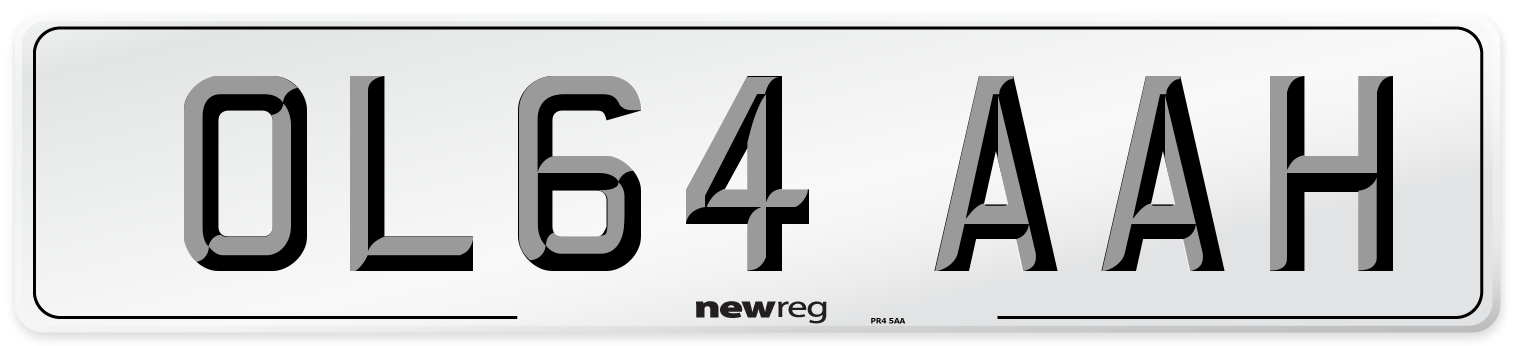 OL64 AAH Number Plate from New Reg